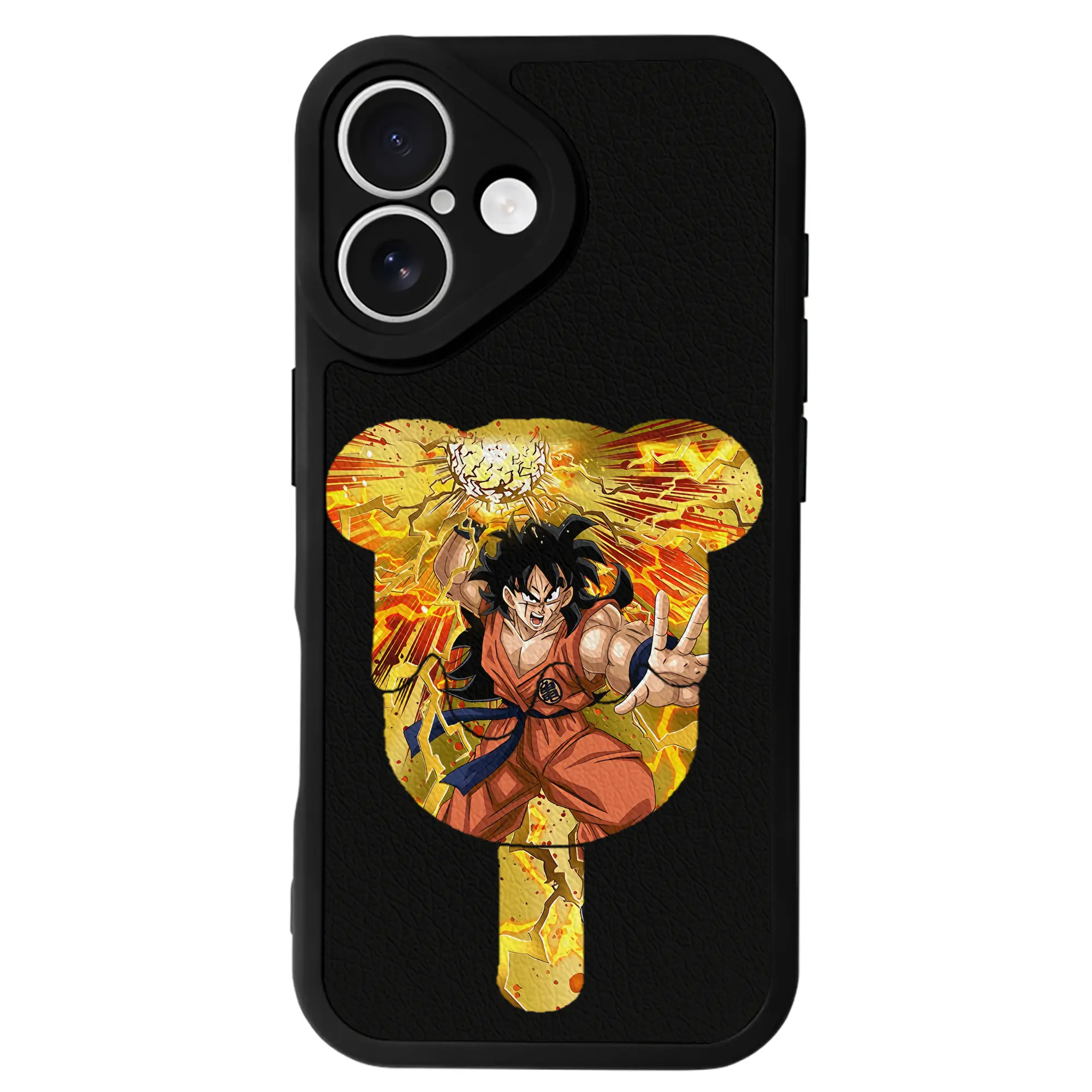 ドラゴンボール グッズ ヤムチャ - IPhone 16シリーズ対応 ・ シリコンスマホケース ・ レザー調 ・ 高精度フィット ・ 耐衝撃 ・ ワイヤレス充電対応 ・ 精密カット